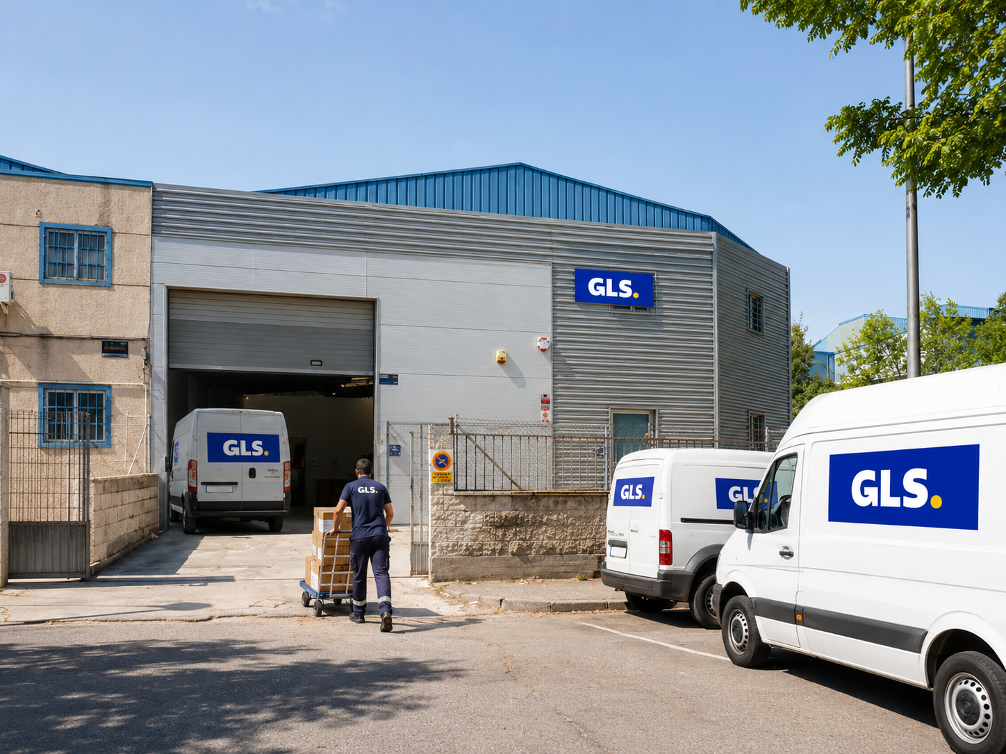 Base operativa de distribución urbana como agencia GLS
